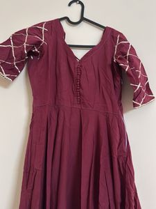Achoo maroon kurta set