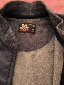 boys Stylish Grey Zip-Up Jacket