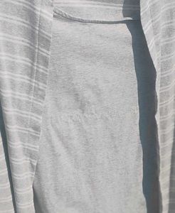 Open Front Shirt with Attached Tank Top