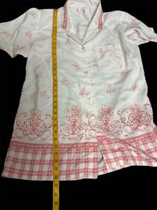 Cozy Nightshirt with Vintage Print