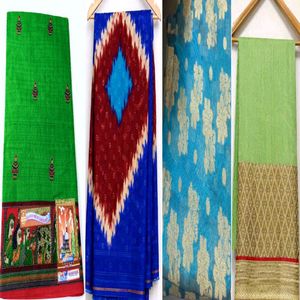 4 Set Sarees For Women