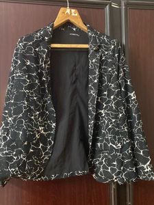 Abstract Print Blazer