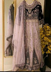 Beautiful Net n Velvet Bridal Gown