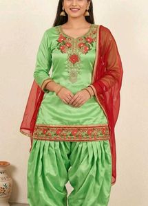 Women's Sea Green Embroidered Anarkali Kurta | Sty