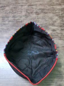 Unique Handcrafted Woolen Hat with Woven Band