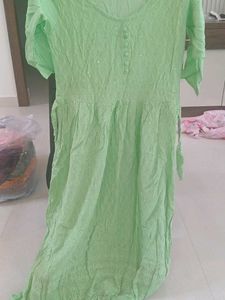 Light Green Embroidered Kurta
