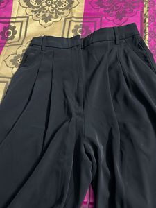 H&amp;M Black Wide-Leg Pants