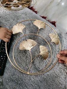 Pack Of 4 Light Weight Gold Metal Wall Decor
