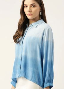 Stylish Blue Ombre Shirt