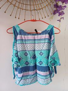 H&M Boho Chic Cold Shoulder Top