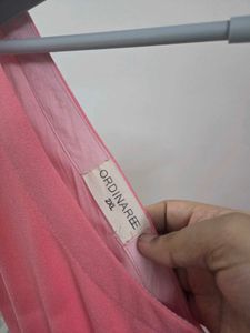 Chic Pink Tank Dress with Flowy Skirt