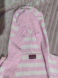 Aesthetic Korean Style Striped Sleeveless Hoodie