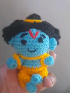 Handmade Crochet Krishna Toy