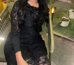 gothic black short dress from h&amp;m