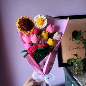 Handmade Crochet Flower Bouquet