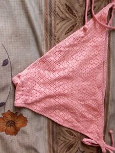 Pink Crochet Bikini Bottoms