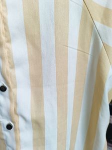 Light Yellow And White Top