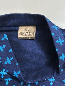 Boys Navy Blue Kurta Set