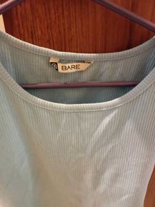 Light Blue Ribbed Tank Top