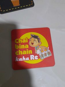 Unique Chai Lover Coasters with Holder