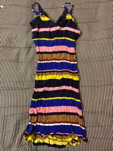 Colorful Striped Mini Dress
