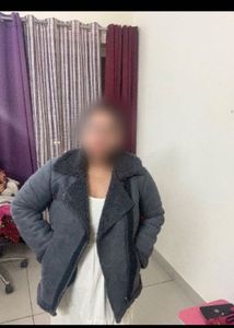Stylish Gray Biker Jacket