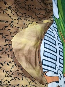 Brown Floral Print Kurta