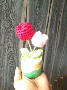 cute crochet tulips