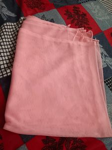 Baby Pink Designer Net Chudidhar