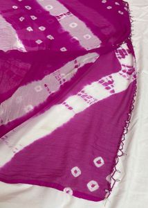 Tie dye+bandhni chiffon dupatta