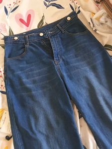 Wide Leg Denim Jeans