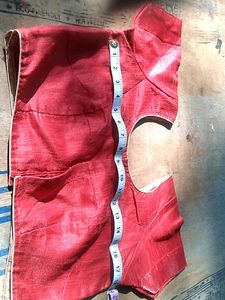 Red Cropped Blouse