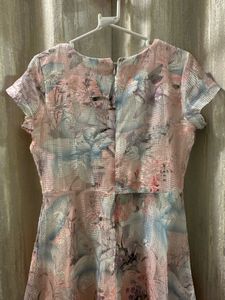 🌸 Blush Bloom Textured Floral Dress