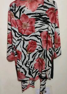 Multi Floral Print Top For Girl Or Woman 42 Bust