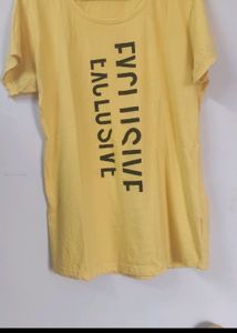 Women A Line Black 🖤 Dress And Yellow Cotton Tshirt 👕