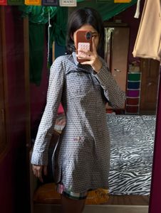 Chic Checked Tunic Shirt