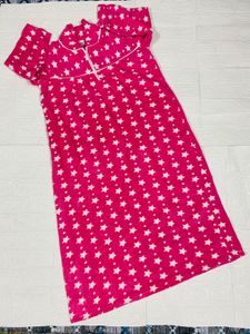 Cozy Pink Star maxi