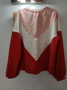Color Block Corduroy Top
