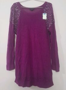 Y2k Embellished Crochet Knit Top