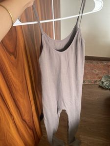 women tan jumpsuit