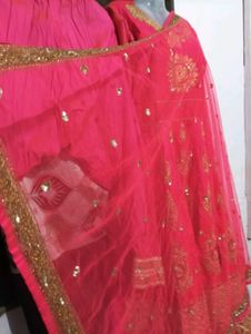 dark pink gown