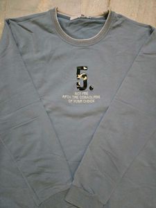 Blue Graphic Sweatshirt