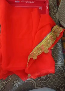 Orange Saree