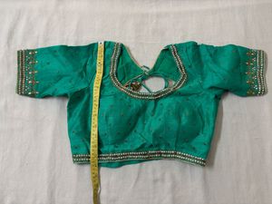 Heavy Designer Green Saree &amp; Blouse