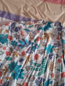 Floral Print Kurta