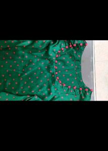 Green Polka Dot Kurta