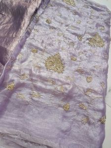 beautiful Lilac suit with cutdana handwork