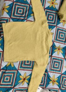 Cute Yellow Knit Cardigan for kids