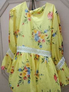 Beautiful Yellow Floral Kurta