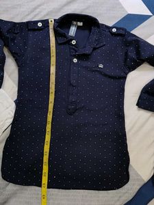 Navy blue kurta set for boy